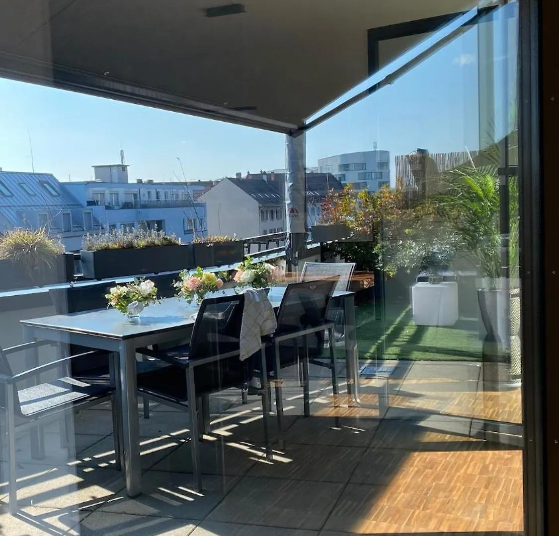 Penthouse 5 Room Duplex 3 Terraces, Near Center And Rhine Basel